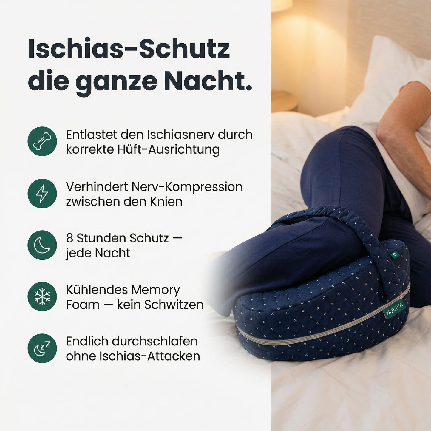 NUVIVA Ischias-Schlafkissen®